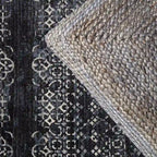 Pouf/Cuscino da pavimento Faxon in iuta testurizzata The Curated Nomad