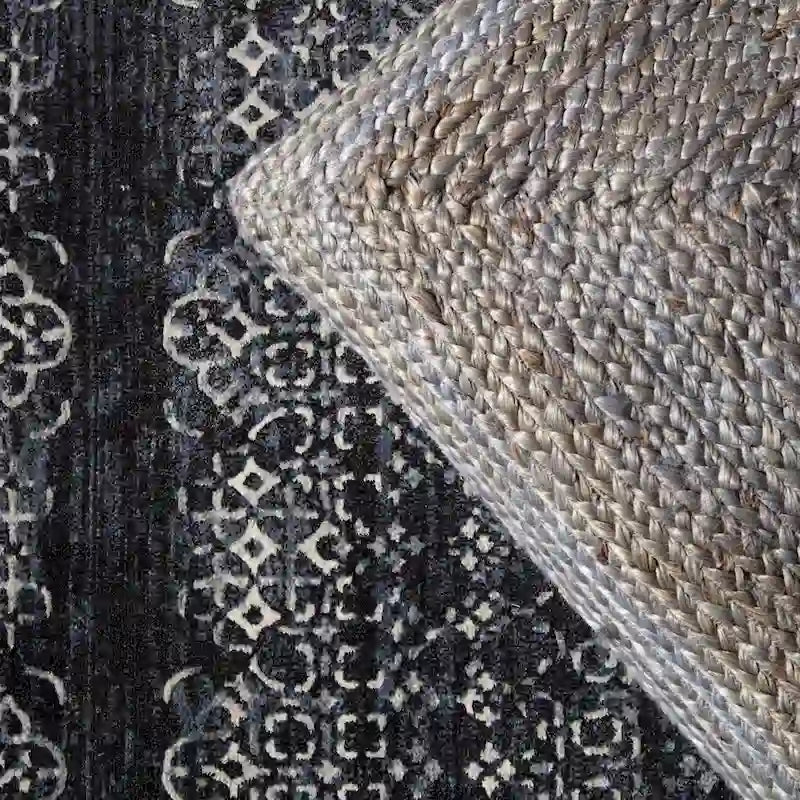 Pouf/Cuscino da pavimento Faxon in iuta testurizzata The Curated Nomad