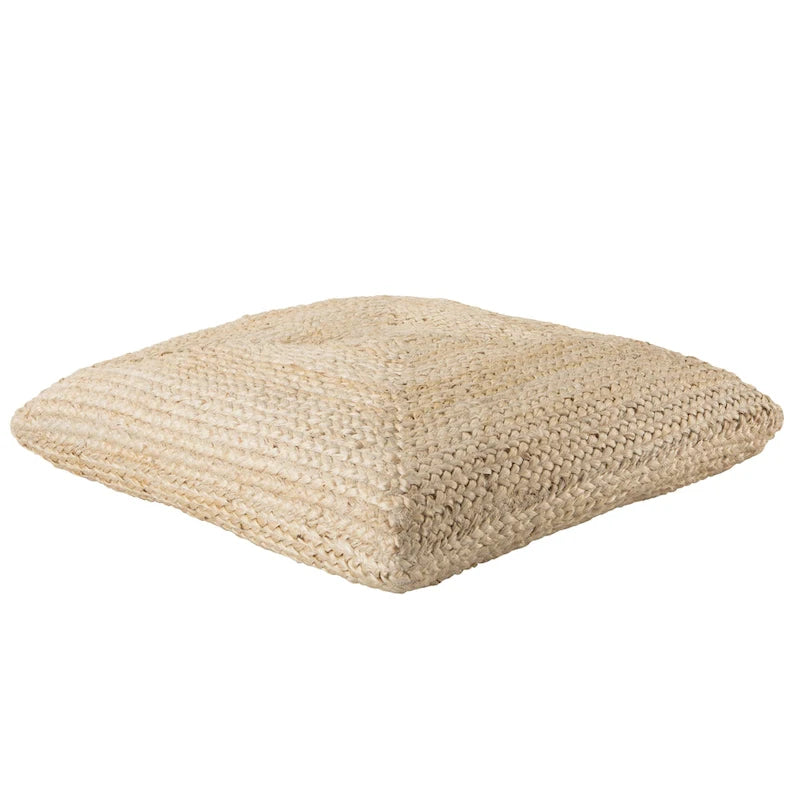 Pouf/Cuscino da pavimento Faxon in iuta testurizzata The Curated Nomad