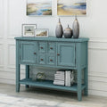 Credenza/Mobile Buffet in Stile Retrò, Tavolino Consolle in Legno con Ripiano Inferiore, Facile da Montare, per Soggiorno, Cucina, Ingresso