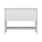 Credenza/Mobile Buffet in Stile Retrò, Tavolino Consolle in Legno con Ripiano Inferiore, Facile da Montare, per Soggiorno, Cucina, Ingresso
