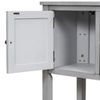 Credenza/Mobile Buffet in Stile Retrò, Tavolino Consolle in Legno con Ripiano Inferiore, Facile da Montare, per Soggiorno, Cucina, Ingresso