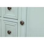 Credenza/Mobile Buffet in Stile Retrò, Tavolino Consolle in Legno con Ripiano Inferiore, Facile da Montare, per Soggiorno, Cucina, Ingresso