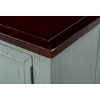 Credenza/Mobile Buffet in Stile Retrò, Tavolino Consolle in Legno con Ripiano Inferiore, Facile da Montare, per Soggiorno, Cucina, Ingresso