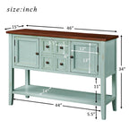 Credenza/Mobile Buffet in Stile Retrò, Tavolino Consolle in Legno con Ripiano Inferiore, Facile da Montare, per Soggiorno, Cucina, Ingresso
