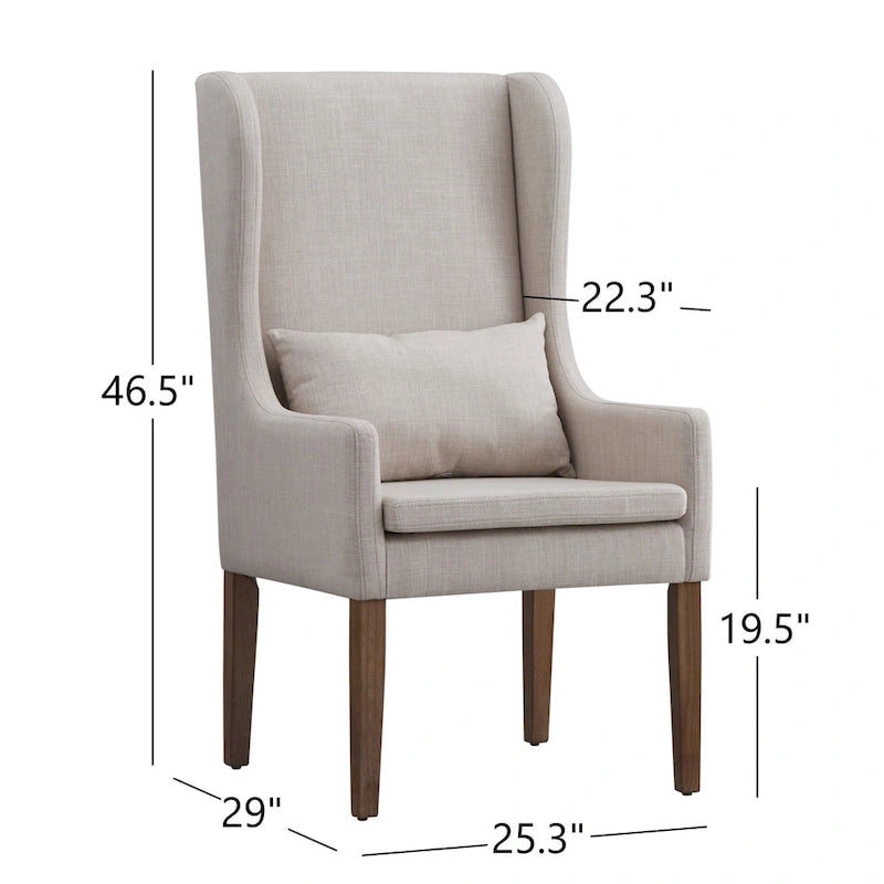 Poltrona da pranzo Potomac Wingback di iNSPIRE Q Artisan