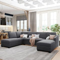 Modern U Shaped Oversized Chaise Sofa