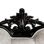 Furniture of America Clarissa Traditional Arm Chair with Button Tufted Back and Accent Pillow