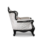 Furniture of America Clarissa Traditional Arm Chair with Button Tufted Back and Accent Pillow