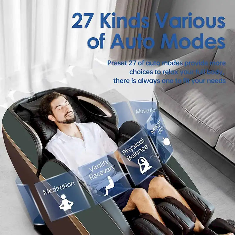Ukuowu PS6500 4D Massage Chair with AI Care,Voice Control,Wireless charging and Super long SL Track