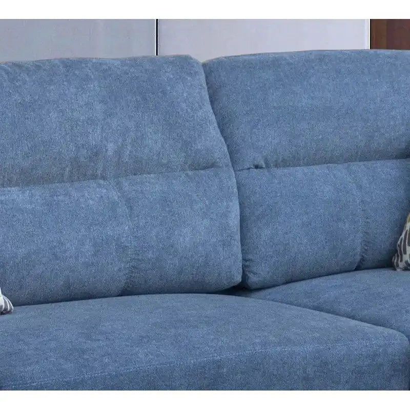 Diego 103.5 Fabric Sectional Sofa with Right Facing Chaise, Storage Ottoman, and 2 Accent Pillows