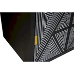 Madia Bidi in legno massello stile Mid-Century Modern a 2 ripiani di Furniture of America