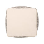 Boven Hand-Crafted Cotton Cube Pouf by Christopher Knight Home
