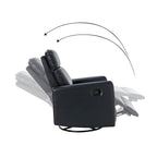 Lyle Manual Swivel Recliner with Metal Base