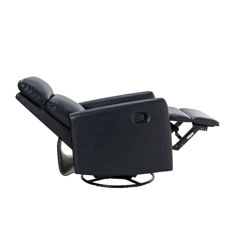 Lyle Manual Swivel Recliner with Metal Base