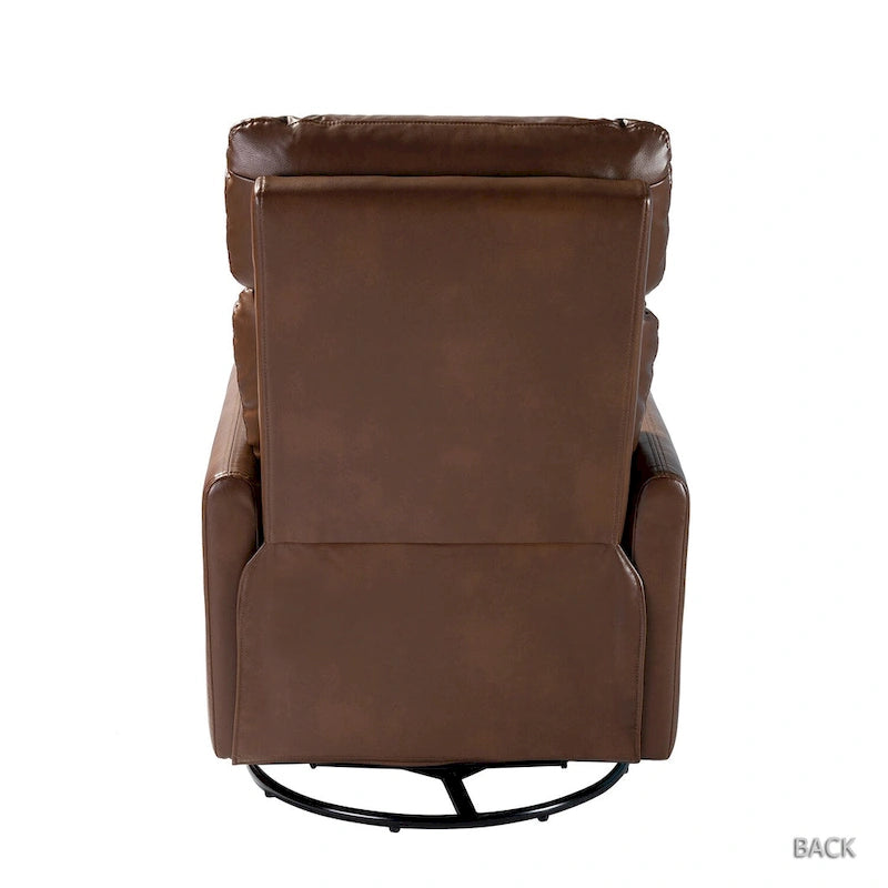 Lyle Manual Swivel Recliner with Metal Base