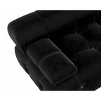 Divano componibile modulare Black Velvet a combinazione libera