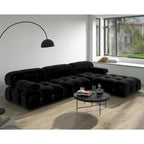 Divano componibile modulare Black Velvet a combinazione libera