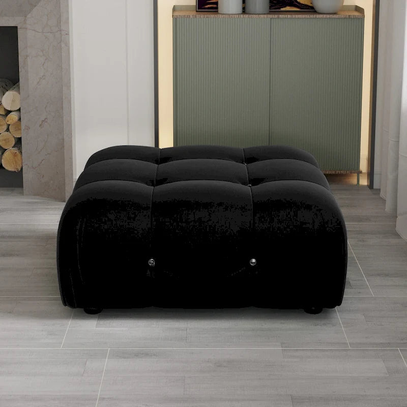 Divano componibile modulare Black Velvet a combinazione libera