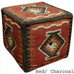 Pouf kilim in lana e iuta fatto a mano HERAT ORIENTAL