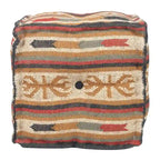 Pouf kilim in lana e iuta fatto a mano HERAT ORIENTAL