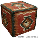 Pouf kilim in lana e iuta fatto a mano HERAT ORIENTAL