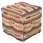 Pouf kilim in lana e iuta fatto a mano HERAT ORIENTAL