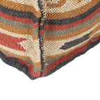 Pouf kilim in lana e iuta fatto a mano HERAT ORIENTAL