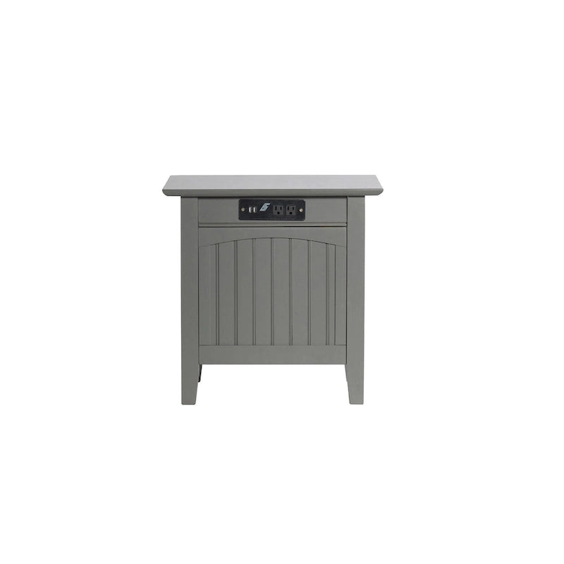 AFI Nantucket Chair Side Table with Built-in Charger