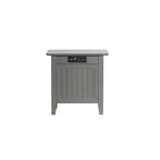 AFI Nantucket Chair Side Table with Built-in Charger