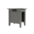 AFI Nantucket Chair Side Table with Built-in Charger