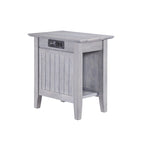 AFI Nantucket Chair Side Table with Built-in Charger