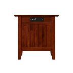 AFI Nantucket Chair Side Table with Built-in Charger