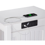 AFI Nantucket Chair Side Table with Built-in Charger
