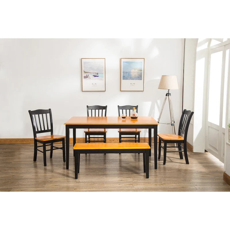 Collezione Boraam Shaker Set 6 pezzi panca da pranzo Collezione da pranzo