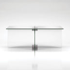 Silver Orchid Carlisle Glass Coffee Table