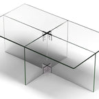Silver Orchid Carlisle Glass Coffee Table