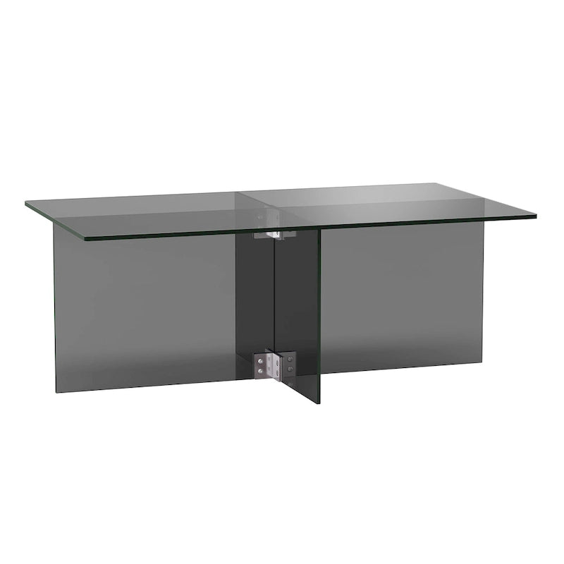 Silver Orchid Carlisle Glass Coffee Table