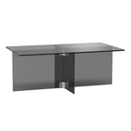Silver Orchid Carlisle Glass Coffee Table