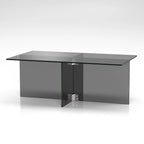 Silver Orchid Carlisle Glass Coffee Table
