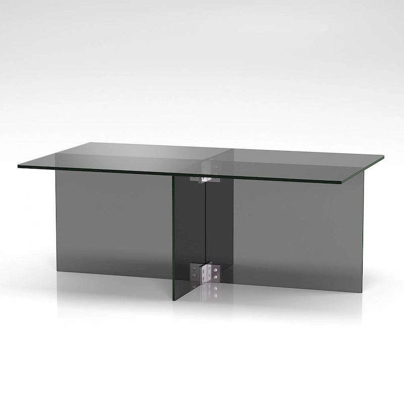 Silver Orchid Carlisle Glass Coffee Table