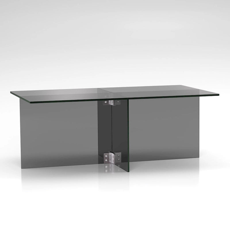 Silver Orchid Carlisle Glass Coffee Table