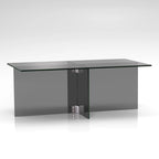 Silver Orchid Carlisle Glass Coffee Table