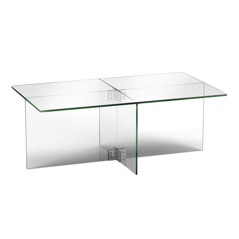 Silver Orchid Carlisle Glass Coffee Table