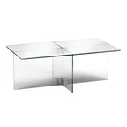 Silver Orchid Carlisle Glass Coffee Table
