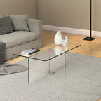 Silver Orchid Carlisle Glass Coffee Table
