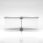 Silver Orchid Carlisle Glass Coffee Table
