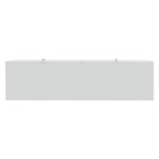 White 4-Door Sideboard with Gold Handles - 60 Inch
