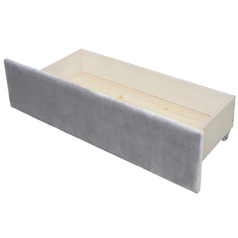 Upholstered Twin Daybed with Storage Drawers