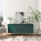 Mobile TV/credenza a 2 ante con gambe dorate